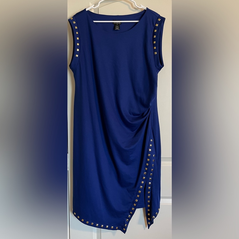 SOHO 2X Blue Dress With Gold Studs